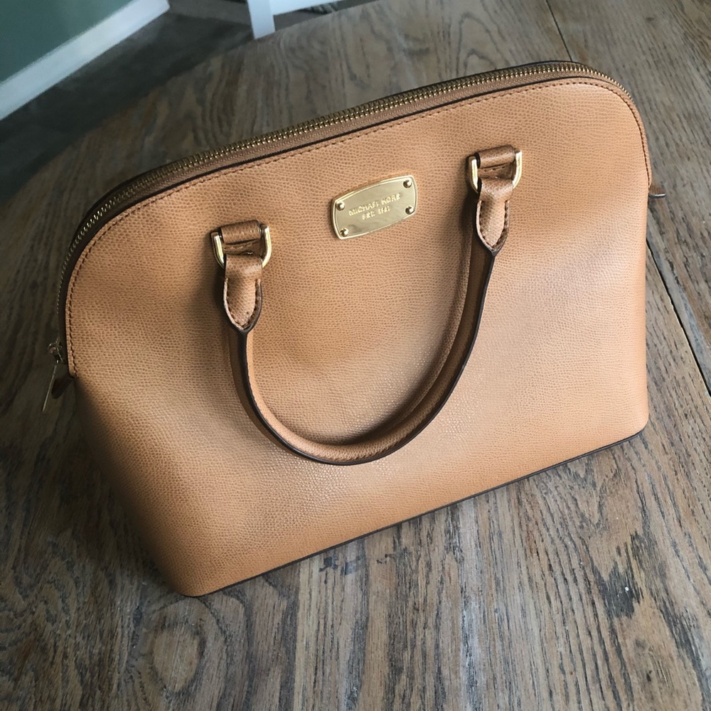Michael Kors handled satchel with zipper